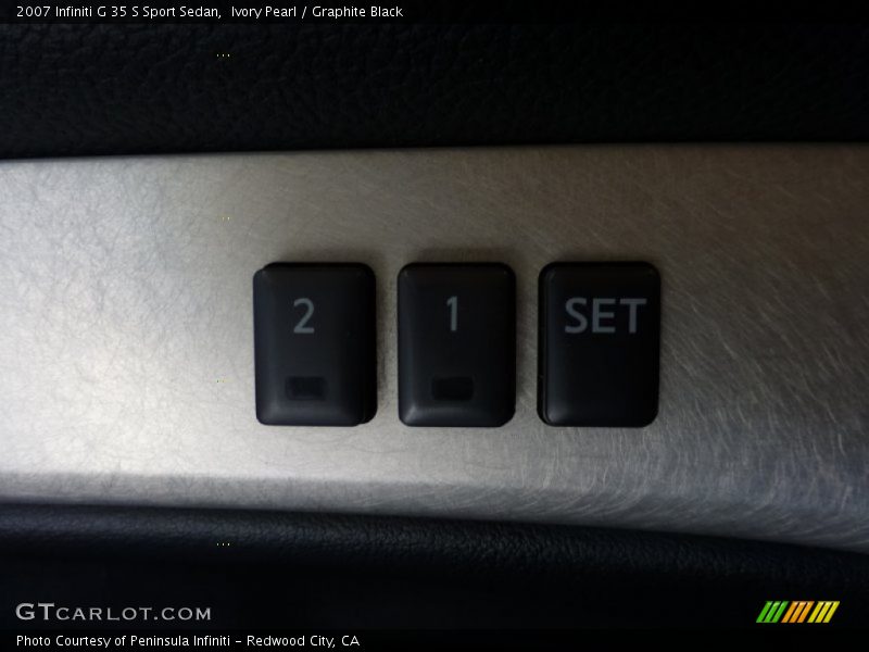 Ivory Pearl / Graphite Black 2007 Infiniti G 35 S Sport Sedan