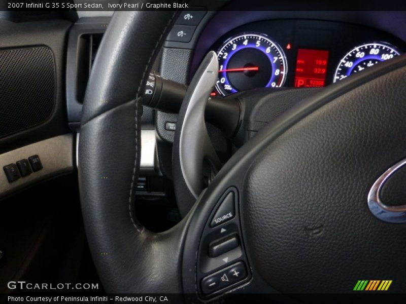 Ivory Pearl / Graphite Black 2007 Infiniti G 35 S Sport Sedan