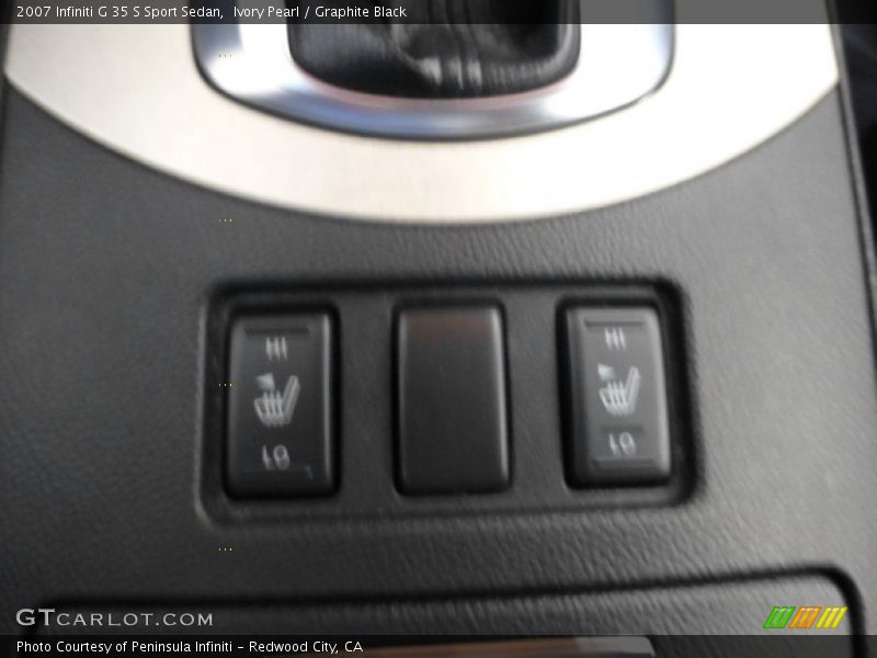 Ivory Pearl / Graphite Black 2007 Infiniti G 35 S Sport Sedan