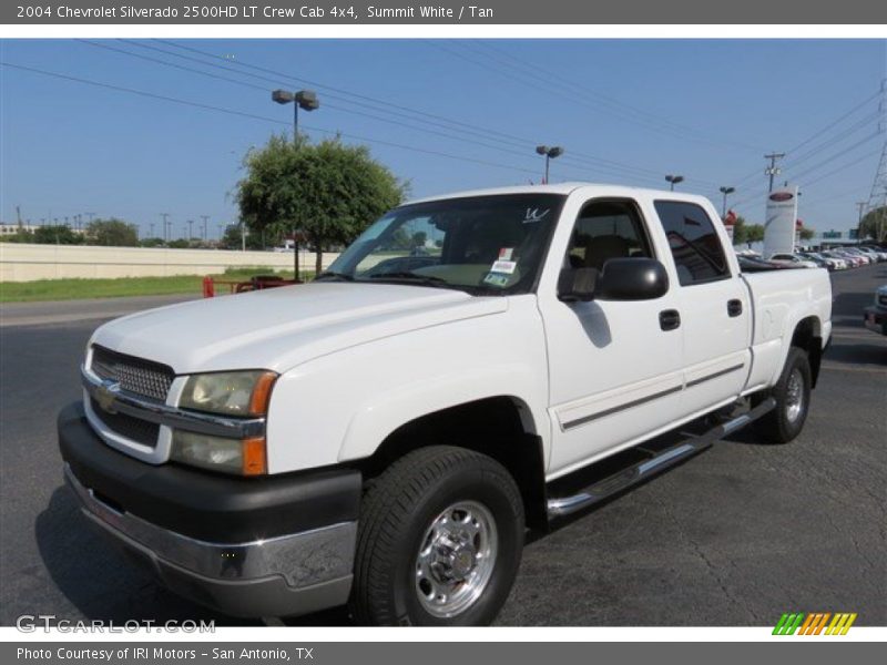 Summit White / Tan 2004 Chevrolet Silverado 2500HD LT Crew Cab 4x4