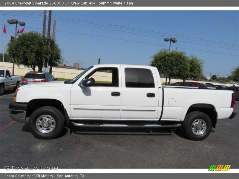 Summit White / Tan 2004 Chevrolet Silverado 2500HD LT Crew Cab 4x4