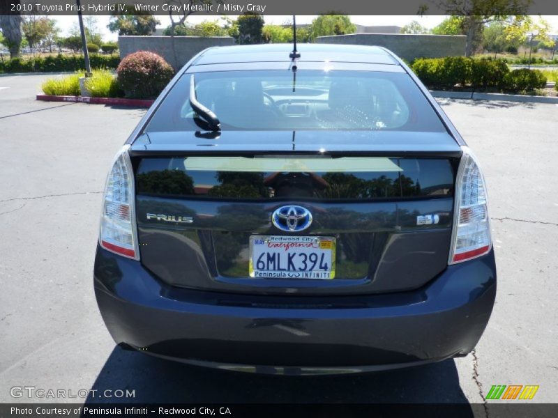 Winter Gray Metallic / Misty Gray 2010 Toyota Prius Hybrid IV