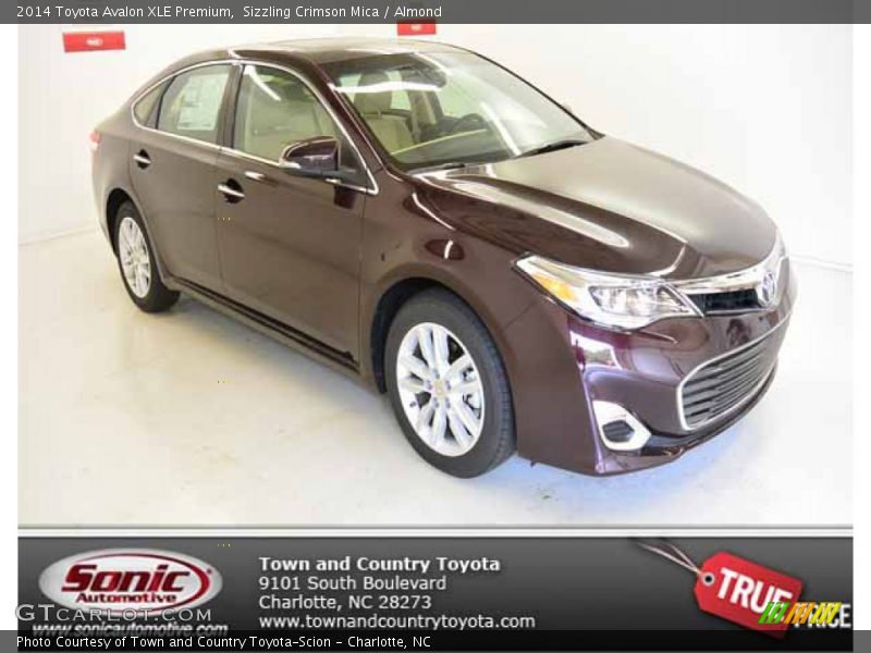 Sizzling Crimson Mica / Almond 2014 Toyota Avalon XLE Premium
