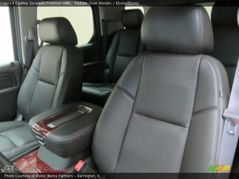 Radiant Silver Metallic / Ebony/Ebony 2014 Cadillac Escalade Premium AWD