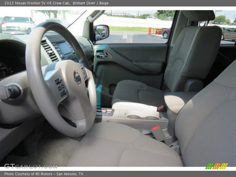 Brilliant Silver / Beige 2013 Nissan Frontier SV V6 Crew Cab