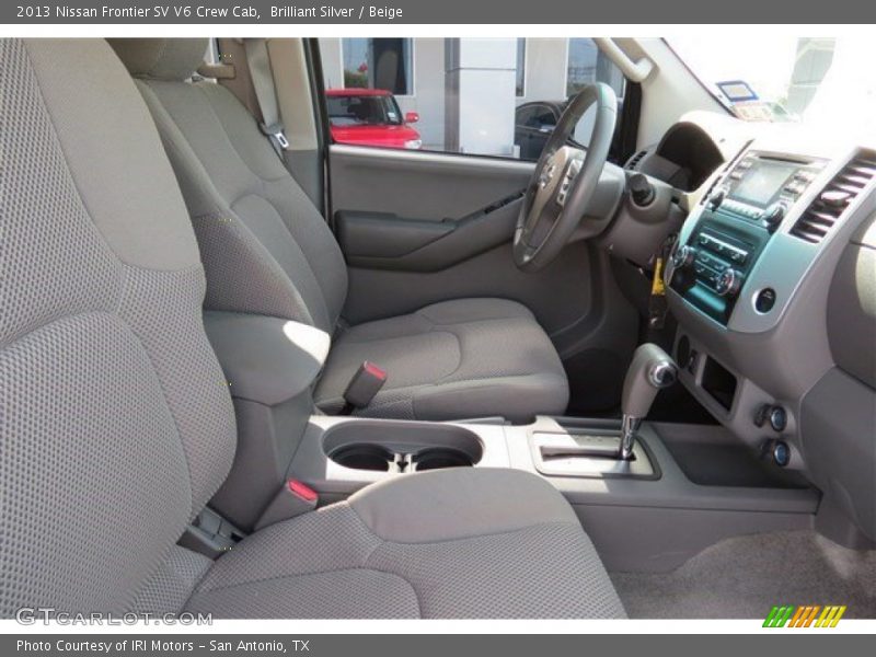 Brilliant Silver / Beige 2013 Nissan Frontier SV V6 Crew Cab