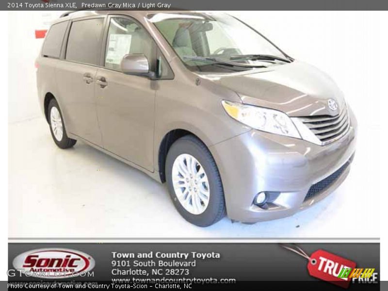 Predawn Gray Mica / Light Gray 2014 Toyota Sienna XLE