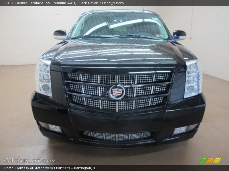 Black Raven / Ebony/Ebony 2014 Cadillac Escalade ESV Premium AWD