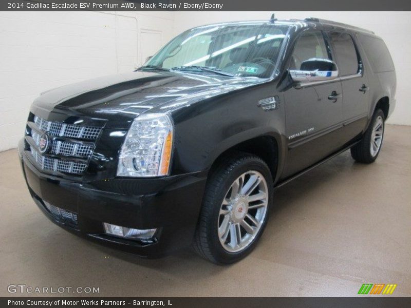 Black Raven / Ebony/Ebony 2014 Cadillac Escalade ESV Premium AWD