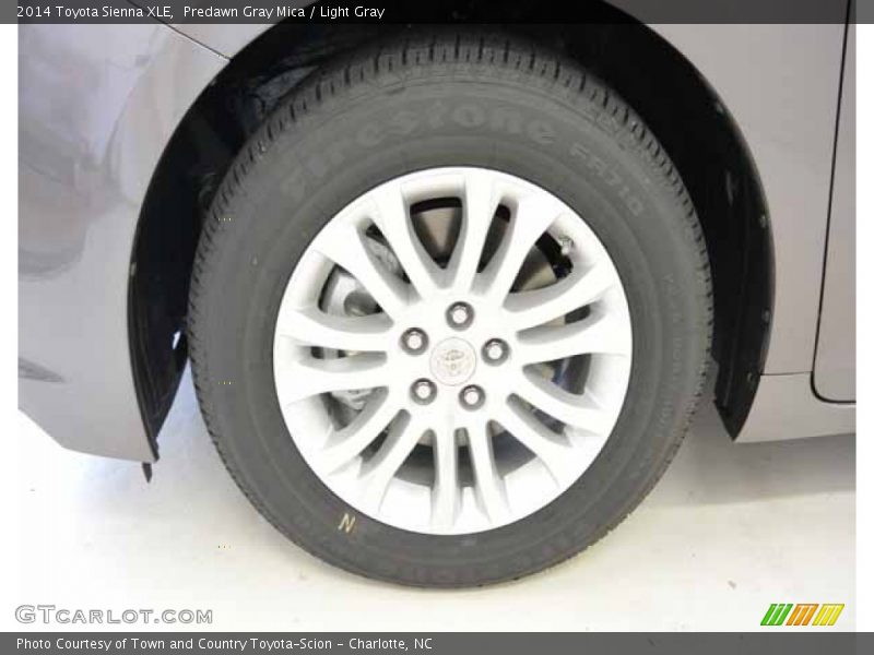Predawn Gray Mica / Light Gray 2014 Toyota Sienna XLE