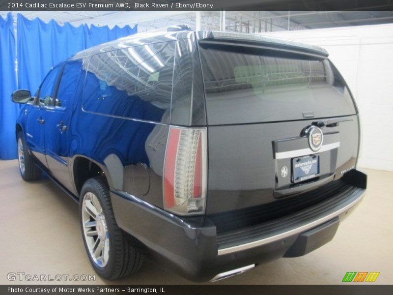 Black Raven / Ebony/Ebony 2014 Cadillac Escalade ESV Premium AWD