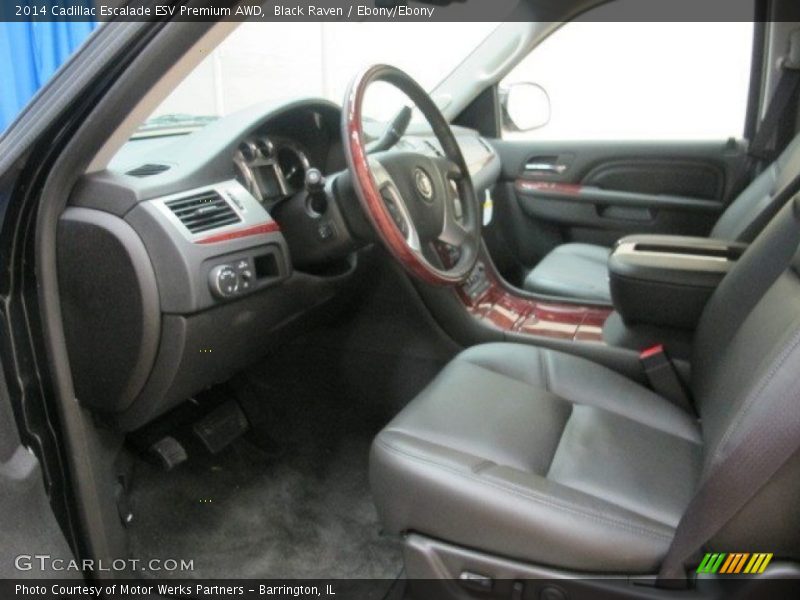 Black Raven / Ebony/Ebony 2014 Cadillac Escalade ESV Premium AWD