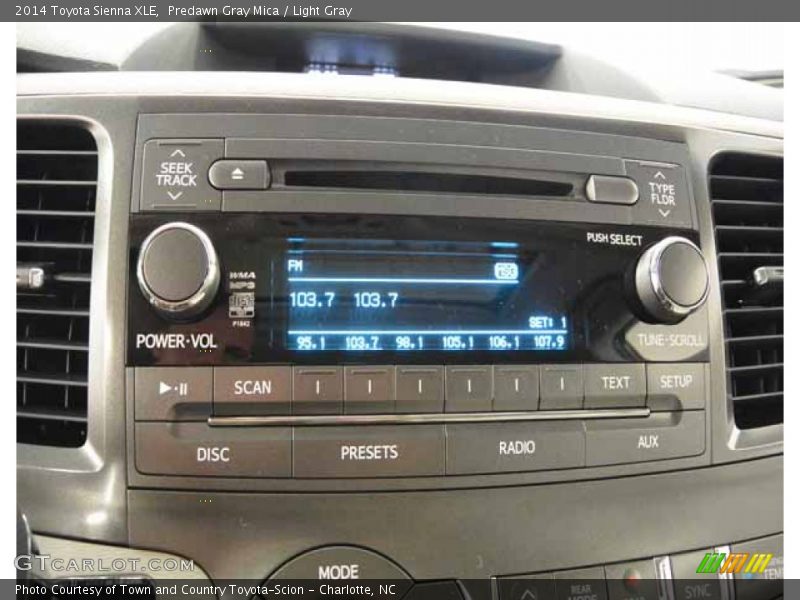 Predawn Gray Mica / Light Gray 2014 Toyota Sienna XLE