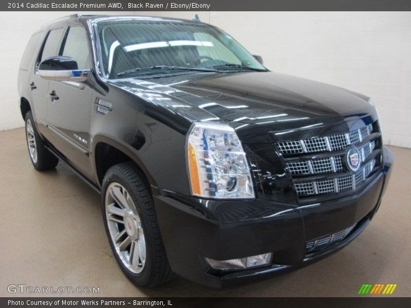 Black Raven / Ebony/Ebony 2014 Cadillac Escalade Premium AWD