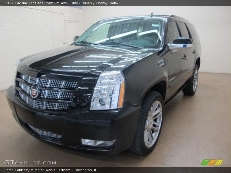 Black Raven / Ebony/Ebony 2014 Cadillac Escalade Premium AWD