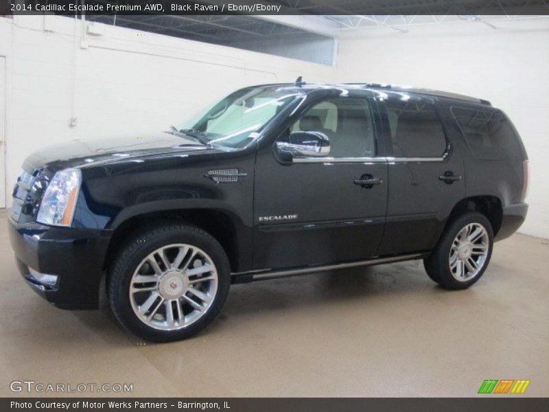 Black Raven / Ebony/Ebony 2014 Cadillac Escalade Premium AWD
