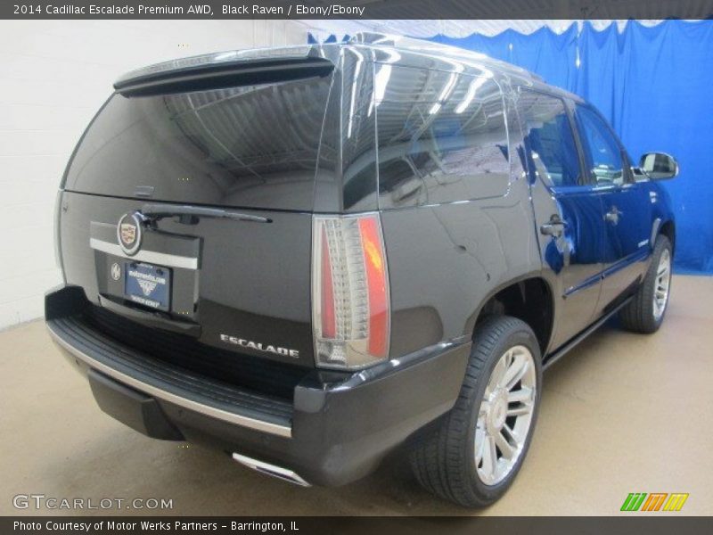 Black Raven / Ebony/Ebony 2014 Cadillac Escalade Premium AWD