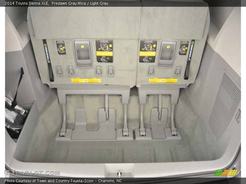 Predawn Gray Mica / Light Gray 2014 Toyota Sienna XLE