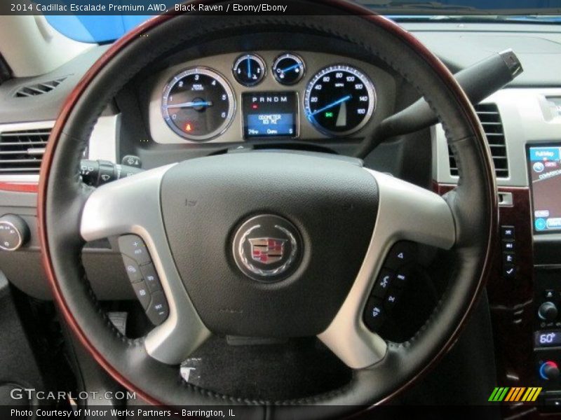Black Raven / Ebony/Ebony 2014 Cadillac Escalade Premium AWD