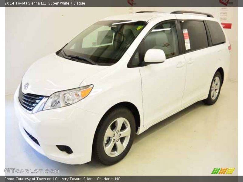 Super White / Bisque 2014 Toyota Sienna LE