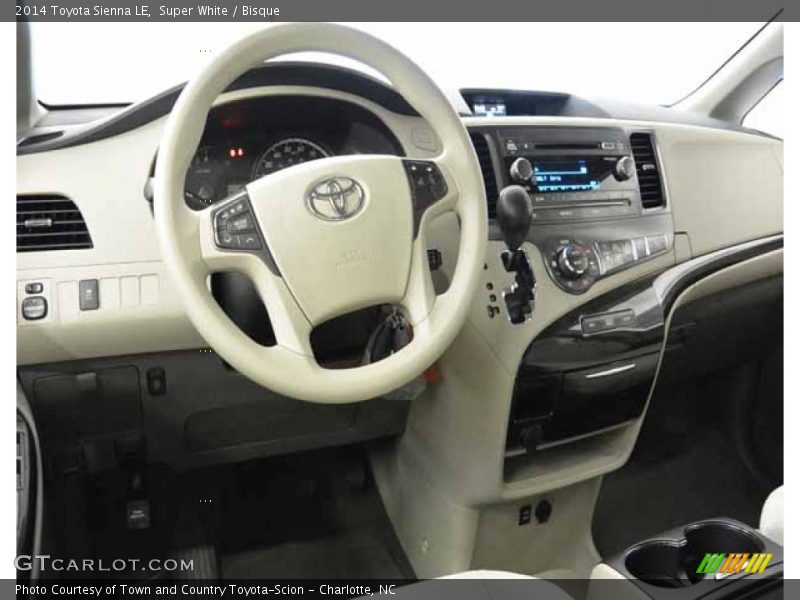 Super White / Bisque 2014 Toyota Sienna LE