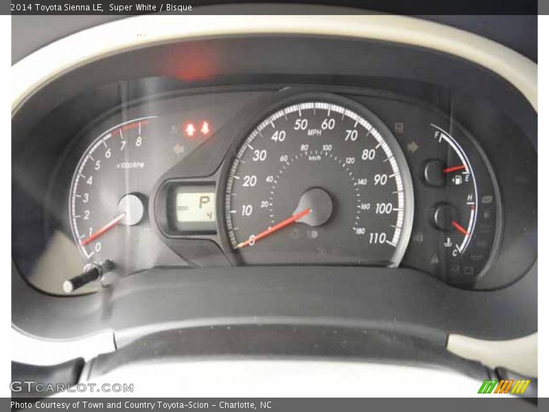 Super White / Bisque 2014 Toyota Sienna LE