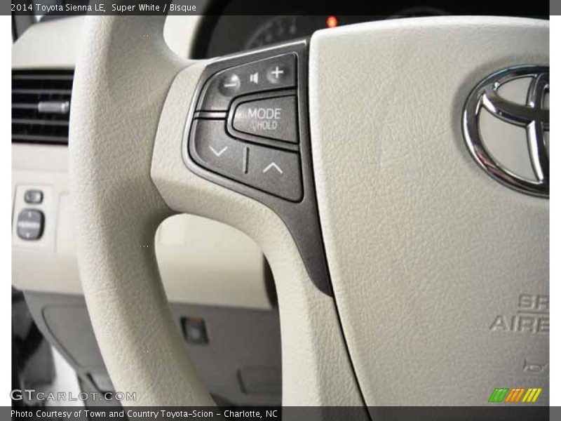 Super White / Bisque 2014 Toyota Sienna LE
