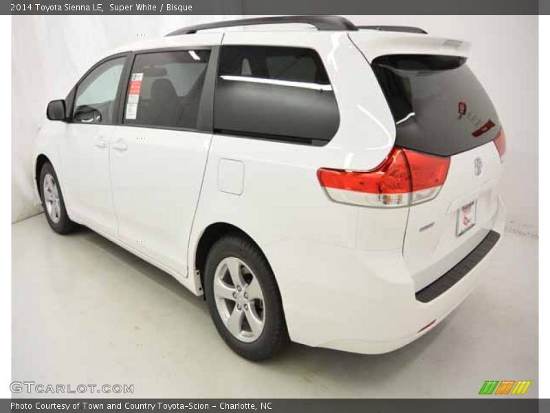Super White / Bisque 2014 Toyota Sienna LE