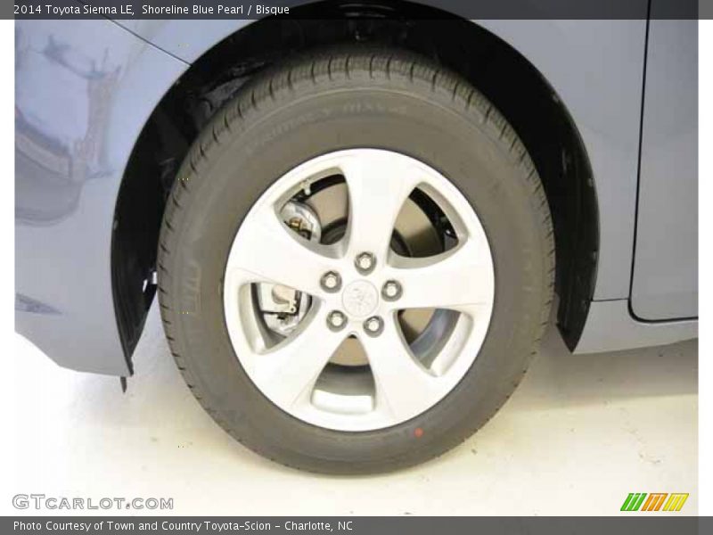 Shoreline Blue Pearl / Bisque 2014 Toyota Sienna LE