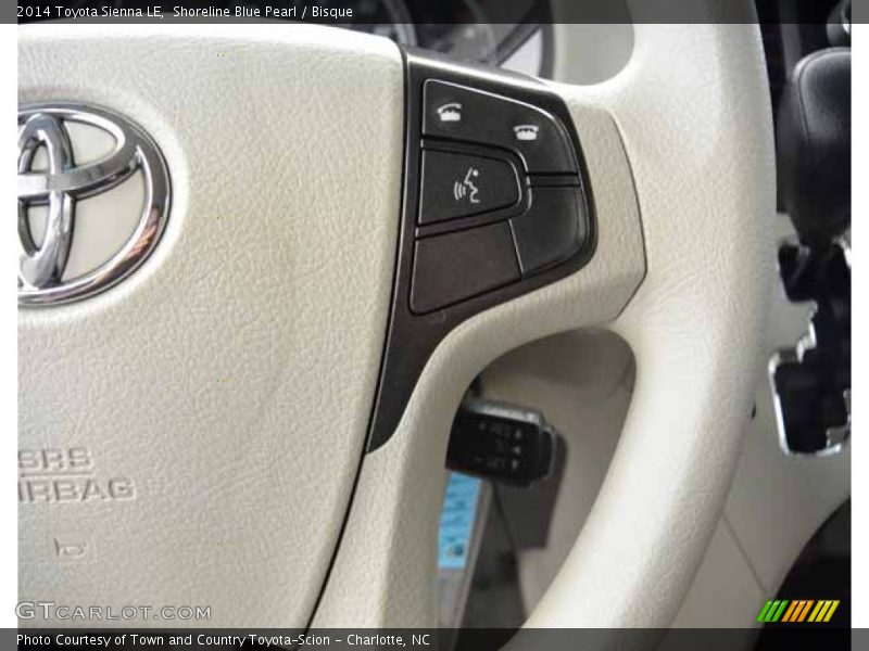 Shoreline Blue Pearl / Bisque 2014 Toyota Sienna LE
