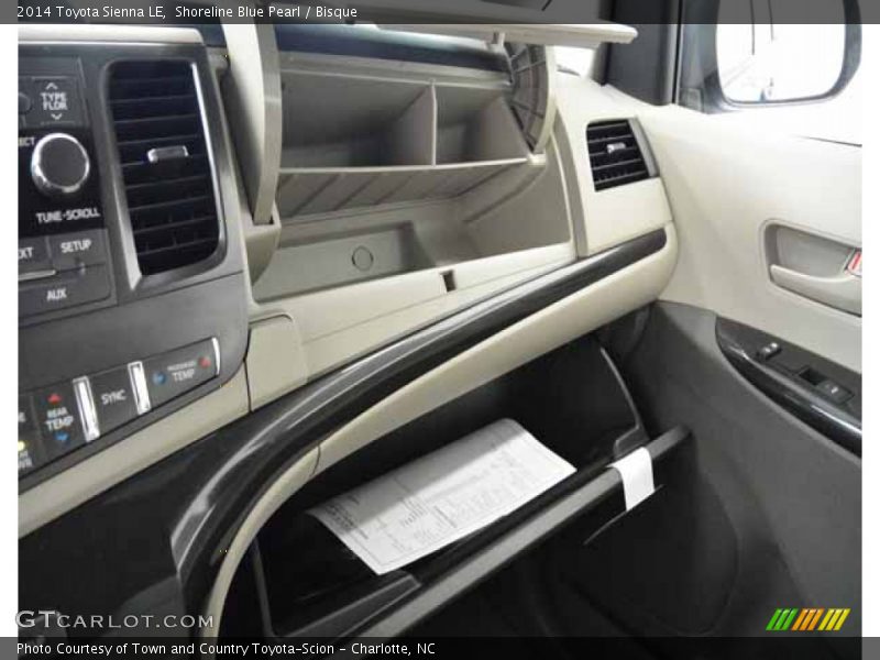 Shoreline Blue Pearl / Bisque 2014 Toyota Sienna LE
