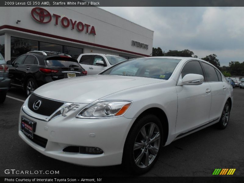 Starfire White Pearl / Black 2009 Lexus GS 350 AWD