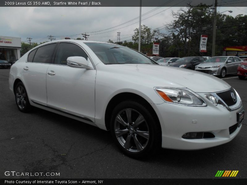 Starfire White Pearl / Black 2009 Lexus GS 350 AWD