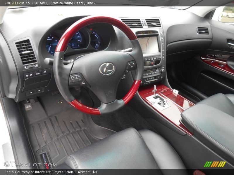 Starfire White Pearl / Black 2009 Lexus GS 350 AWD