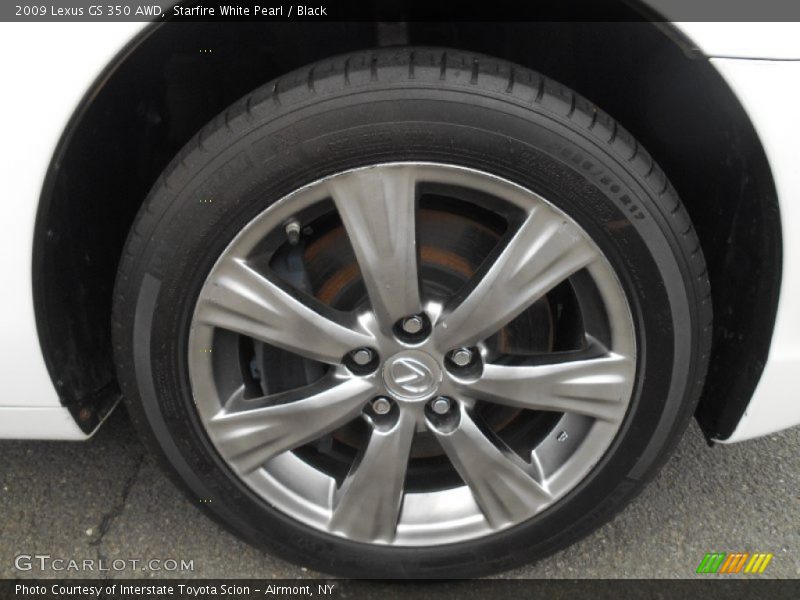 Starfire White Pearl / Black 2009 Lexus GS 350 AWD