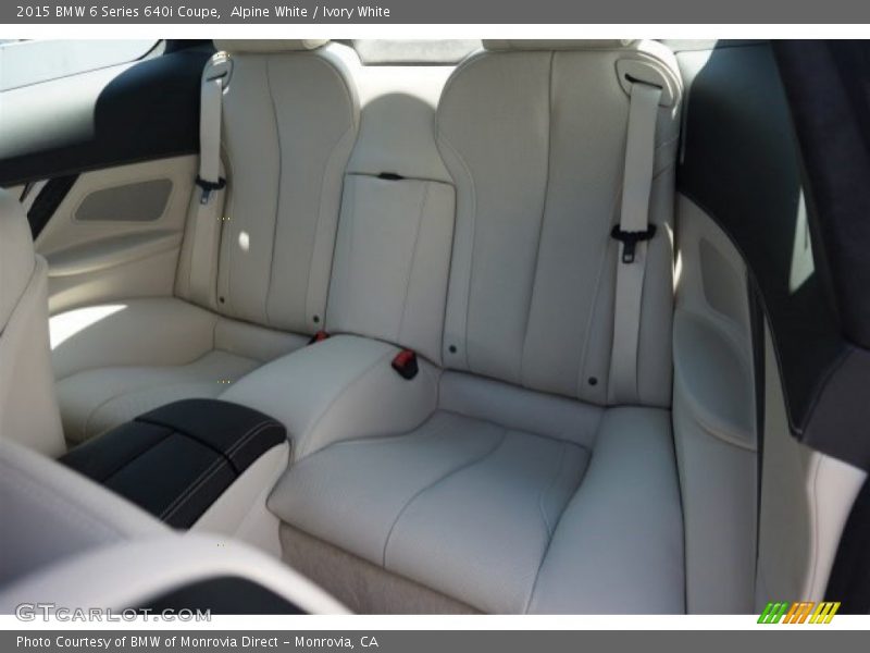 Rear Seat of 2015 6 Series 640i Coupe