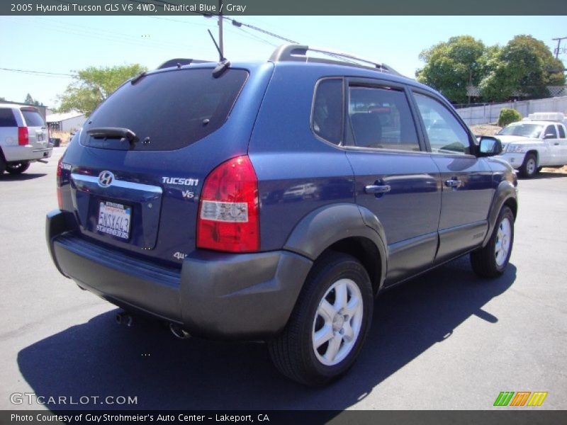 Nautical Blue / Gray 2005 Hyundai Tucson GLS V6 4WD