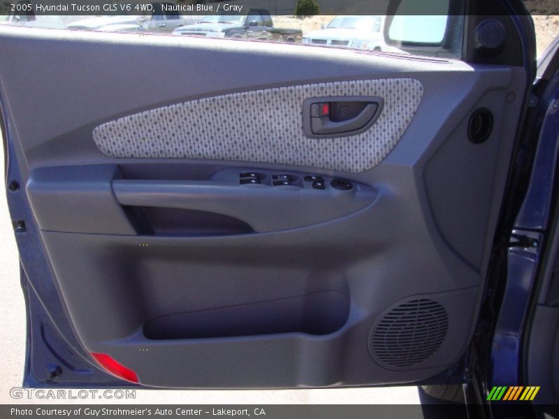 Nautical Blue / Gray 2005 Hyundai Tucson GLS V6 4WD