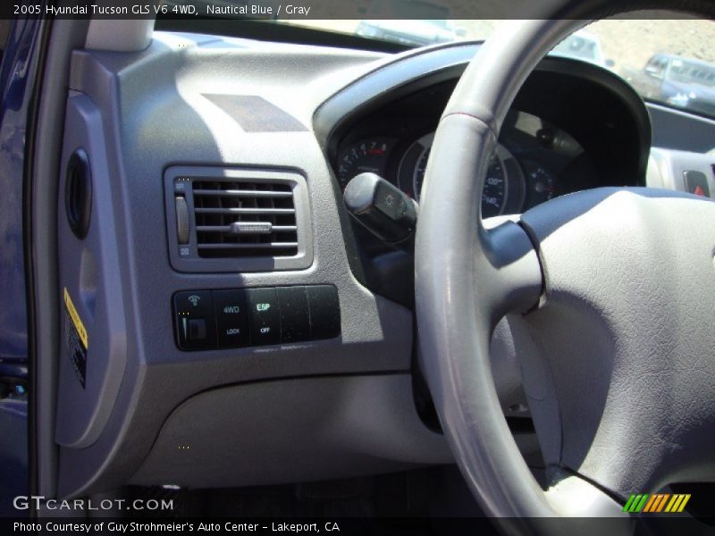 Nautical Blue / Gray 2005 Hyundai Tucson GLS V6 4WD