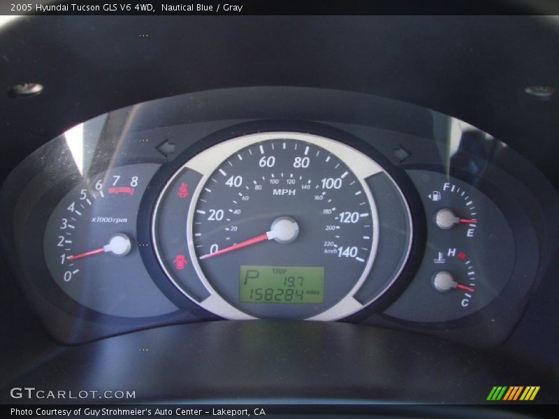 Nautical Blue / Gray 2005 Hyundai Tucson GLS V6 4WD