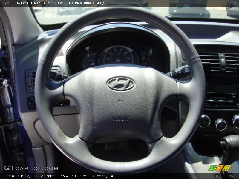 Nautical Blue / Gray 2005 Hyundai Tucson GLS V6 4WD
