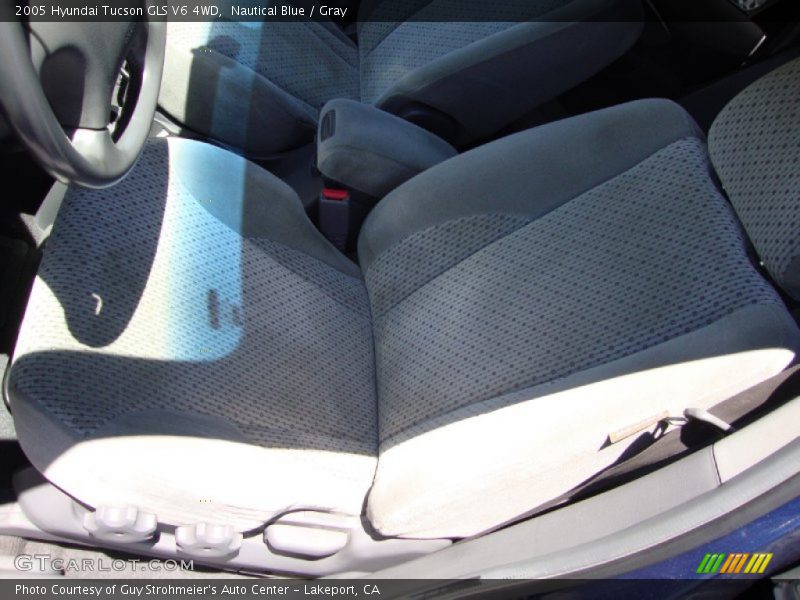Nautical Blue / Gray 2005 Hyundai Tucson GLS V6 4WD
