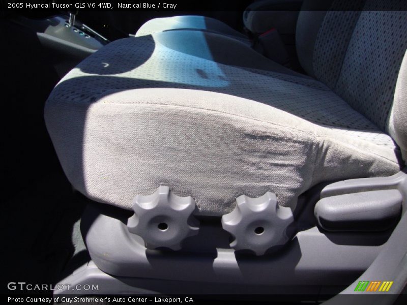 Nautical Blue / Gray 2005 Hyundai Tucson GLS V6 4WD