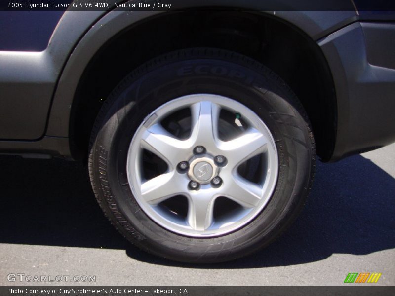 Nautical Blue / Gray 2005 Hyundai Tucson GLS V6 4WD