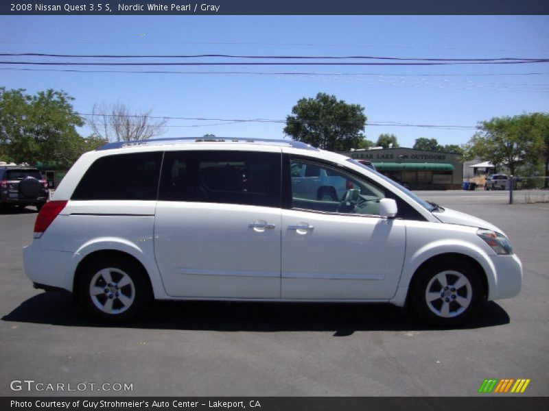 Nordic White Pearl / Gray 2008 Nissan Quest 3.5 S