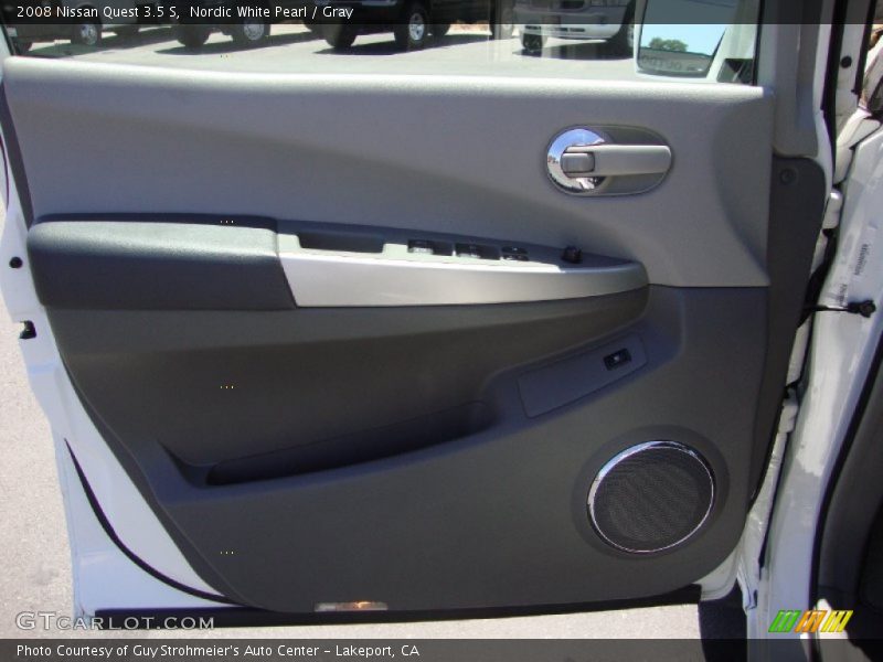 Nordic White Pearl / Gray 2008 Nissan Quest 3.5 S
