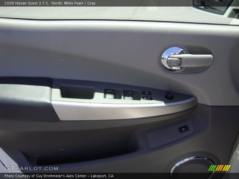 Nordic White Pearl / Gray 2008 Nissan Quest 3.5 S