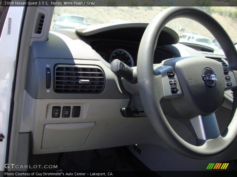 Nordic White Pearl / Gray 2008 Nissan Quest 3.5 S