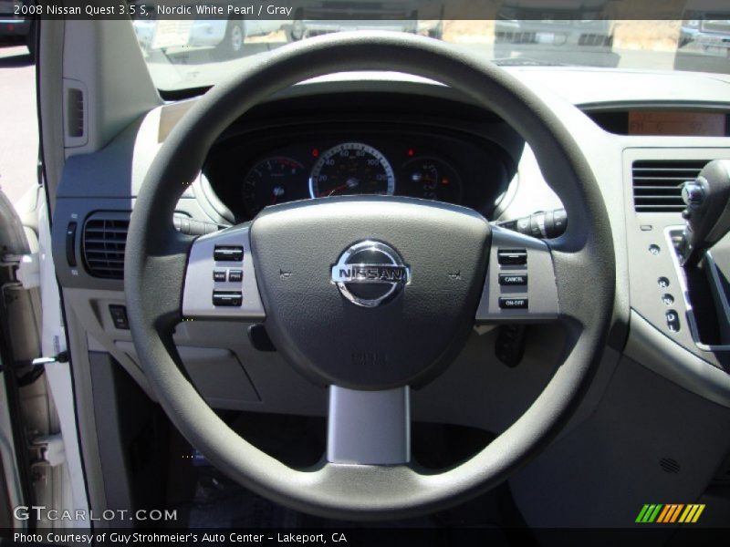 Nordic White Pearl / Gray 2008 Nissan Quest 3.5 S