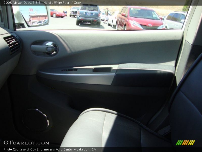 Nordic White Pearl / Gray 2008 Nissan Quest 3.5 S